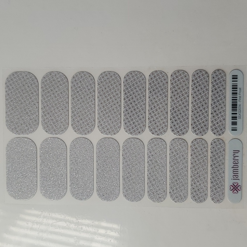 🌊 4/$20 Jamberry First Frost Full Sheet
